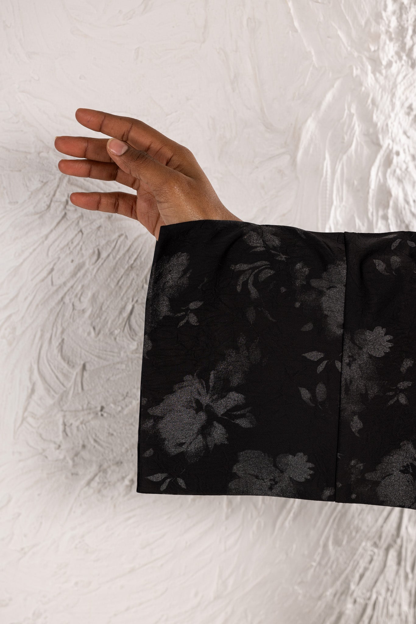 Black and Grey Abaya