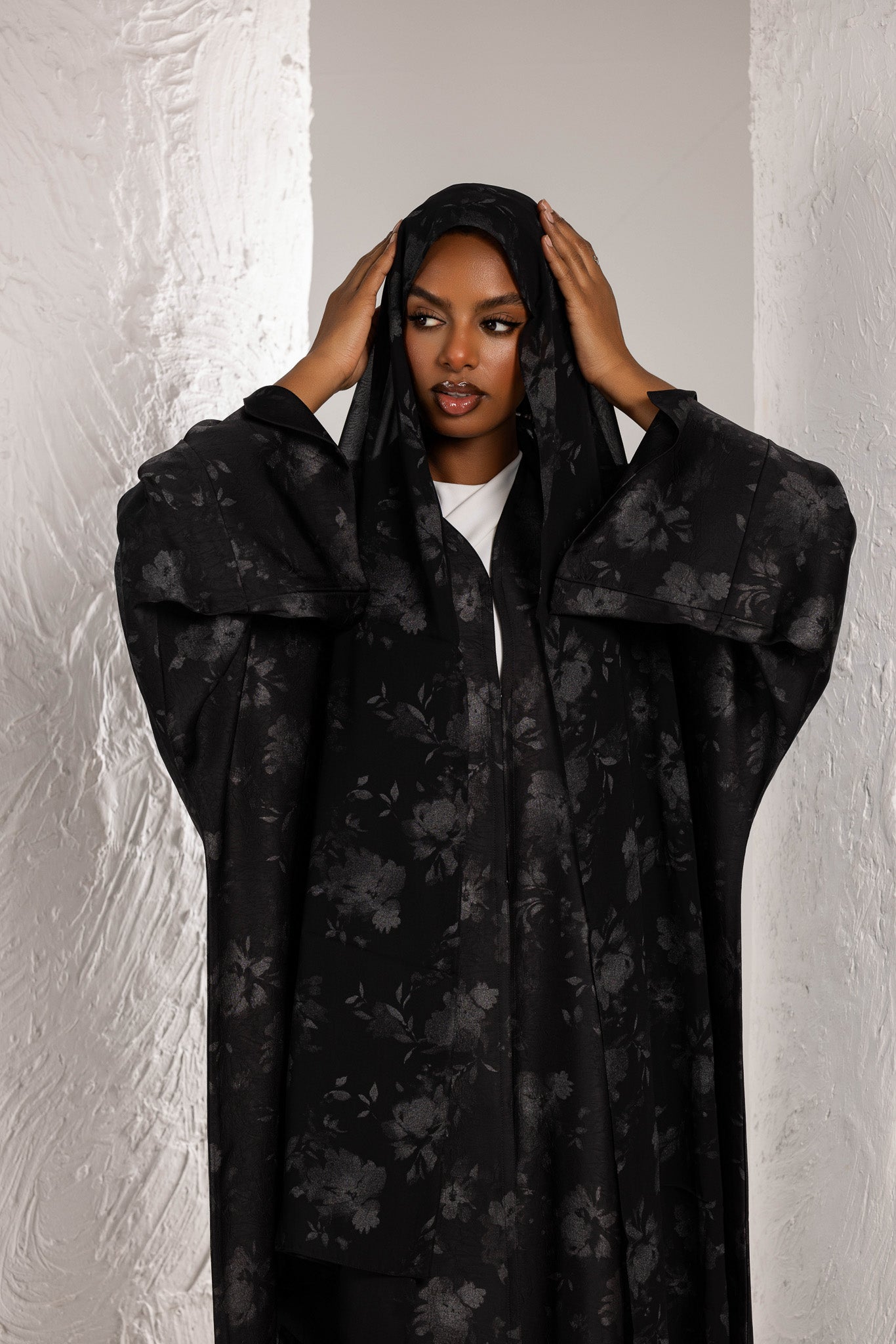 Black and Grey Abaya