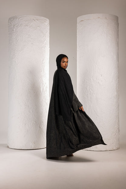 Green Black Abaya
