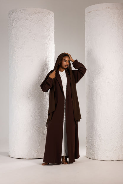 Brown Blazer Abaya