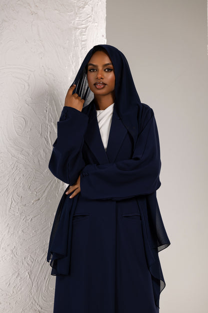 Navy Blazer Abaya