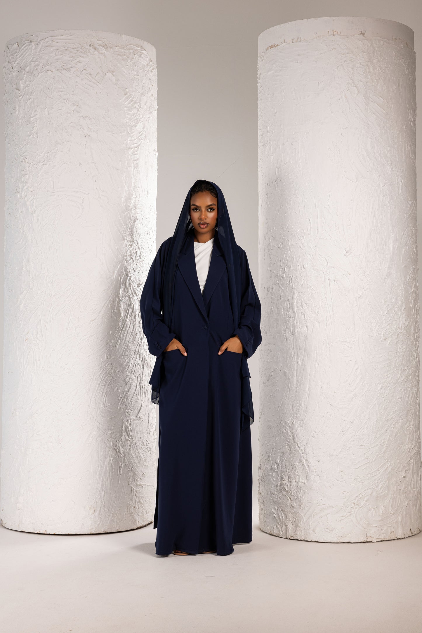 Navy Blazer Abaya