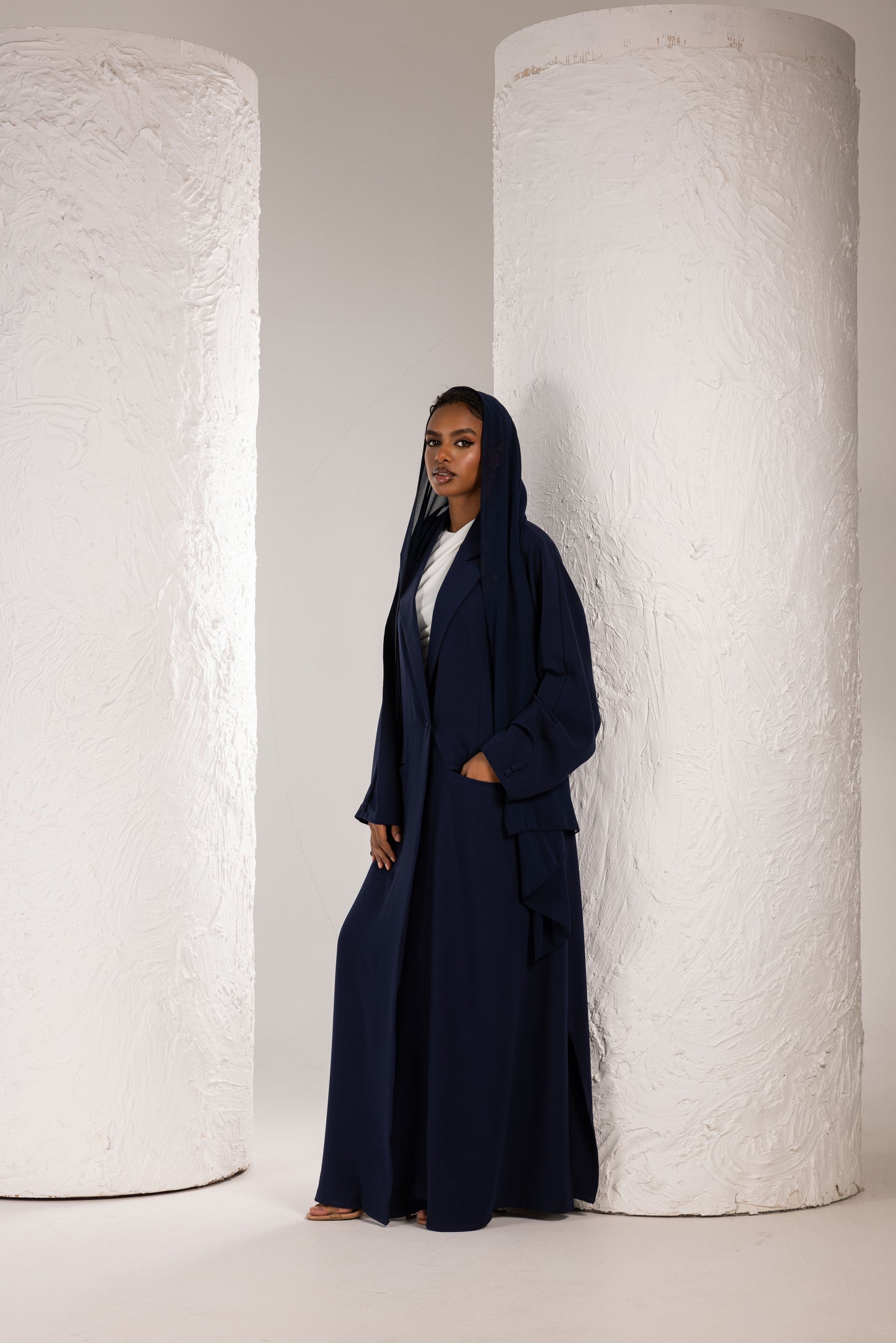 Navy Blazer Abaya