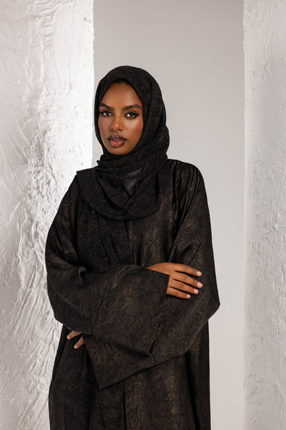 Brown Black Abaya