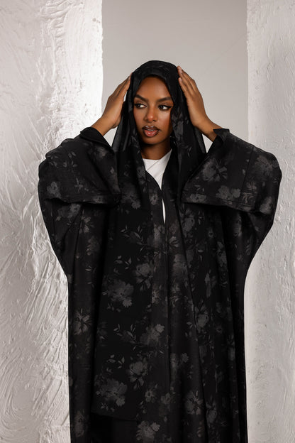 Black and Grey Abaya